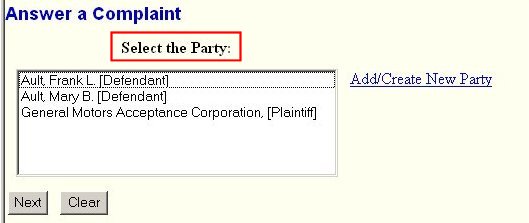 Answer_Complaint_Fig06_Select_Party.jpg (20254 bytes)